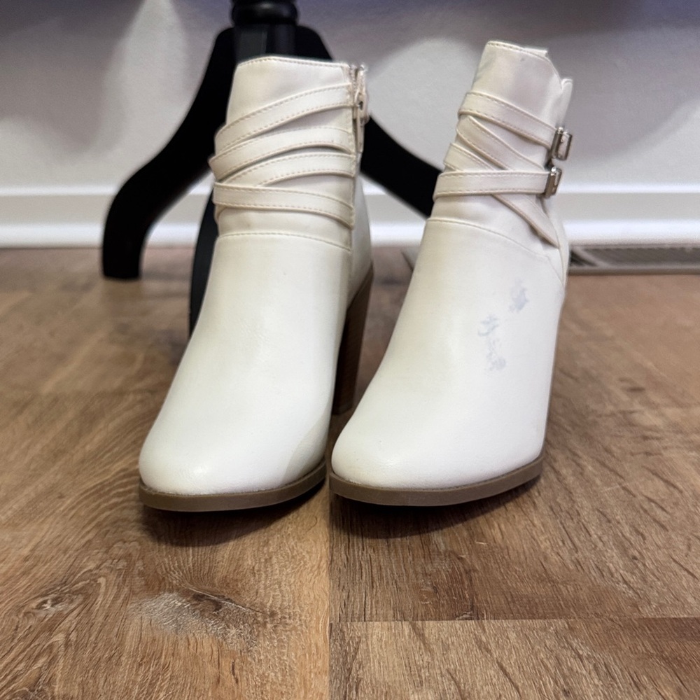 White Ankle Boots